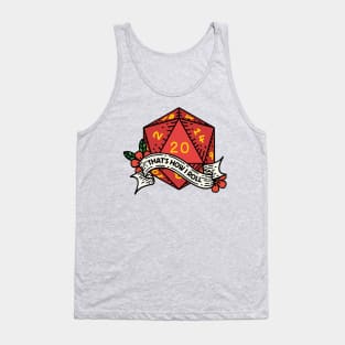 That's How I Roll - Funny 20-Sided Die - Icosahedron for Role Playing Game Lovers Tank Top